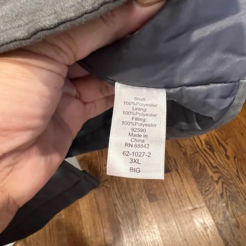 King Size KingSize Gray Grey Men’s Coat Sz 3XL